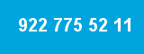 922 775 52 11 922 775 52 11